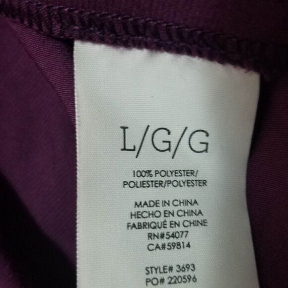 Cabi Purple Peasant Button Down Blouse Size Large - Picture 8 of 8